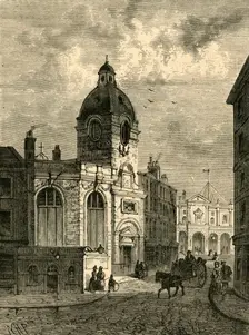 The Church of St. Benet Fink, from an Old View (1897). Creator: Unknown
