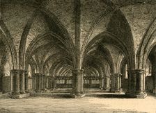 The Church of St. Faith, The Crypt of Old St. Paul's, from a view by Hollar (1897). Creator: Unknown