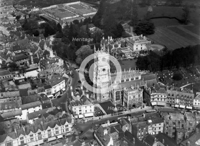The church of St John the Baptist, Cirencester, Gloucestershire, 1952. Artist: Harold Wingham