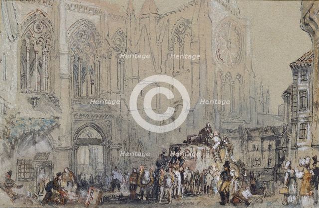 The Church of St Julien, Tours, c1830. Artist: JMW Turner.