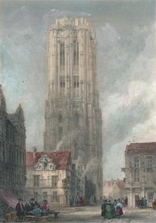 The Church of St. Rembauld, Mechlin mid-late 19th century. Creator: John Henry Le Keux