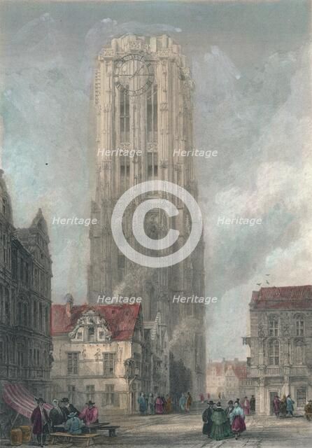 'The Church of St. Rembauld, Mechlin', mid-late 19th century.  Creator: John Henry Le Keux.