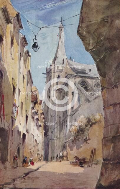 'The Church of St. Séverin, Paris', 1831, (1930). Creator: James Holland.