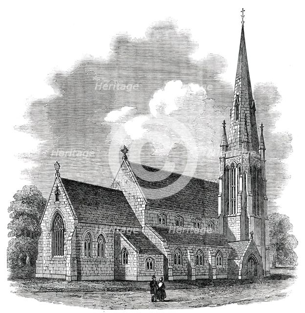 The Church of St. Stephen, Shepherd's Bush - Consecrated on Thursday, 1850. Creator: Unknown.