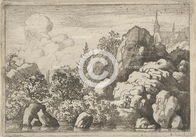 The Church on the Hill, 17th century. Creator: Allart van Everdingen.