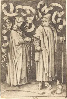 The Churchgoers, c. 1495/1503. Creator: Israhel van Meckenem