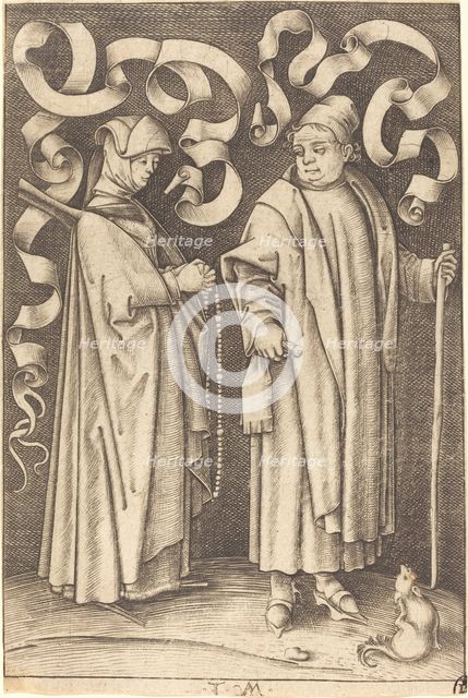 The Churchgoers, c. 1495/1503. Creator: Israhel van Meckenem.