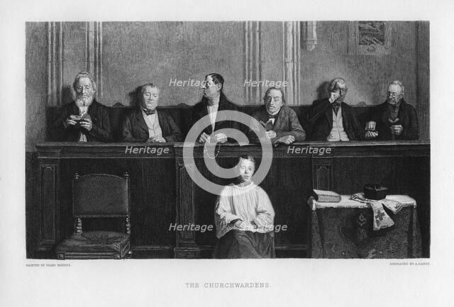 'The Churchwardens', c1860(?). Artist: A Danse