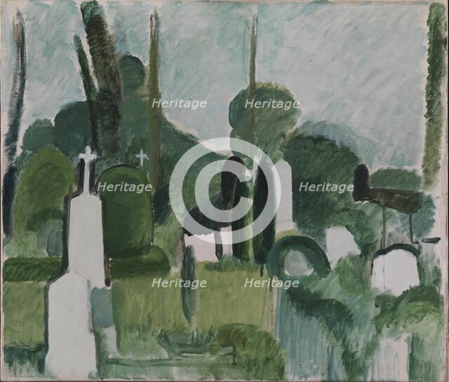 The Churchyard in Svanninge, 1920. Creator: Harald Giersing.