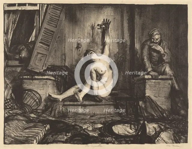 The Cigarette, 1918. Creator: George Wesley Bellows.