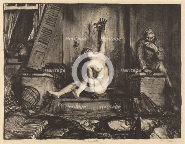 The Cigarette, 1918. Creator: George Wesley Bellows.