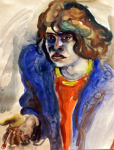 The cigarette break (Self-portrait) , 1931. Creator: Lohse-Wächtler, Elfriede (1899-1940)