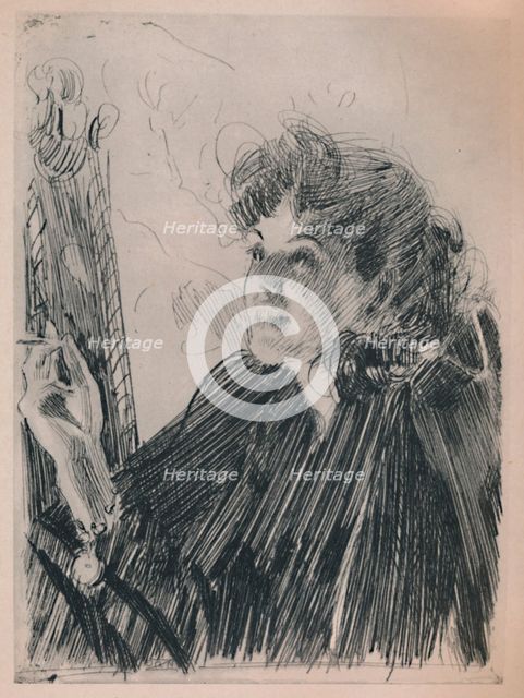 'The Cigarette Dance', c.1890s, (1946). Artist: Anders Leonard Zorn.