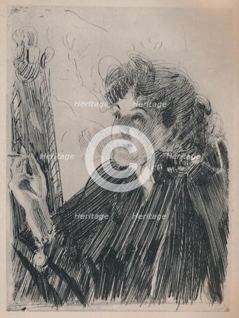 'The Cigarette Dance', c.1890s, (1946). Artist: Anders Leonard Zorn.