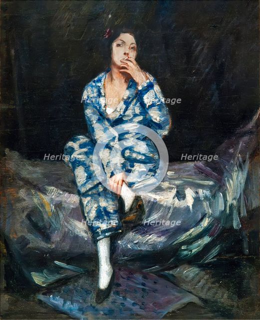 The Cigarette (Seated Woman), 1923. Creator: Selvatico, Lino (1872-1924).
