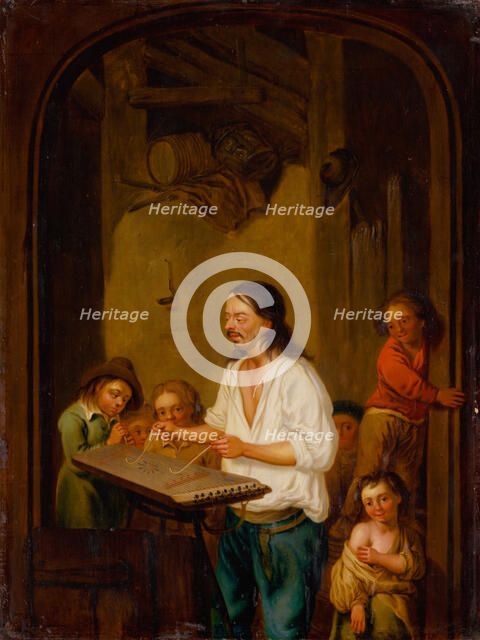 The Cimbalom Player, 1675. Creator: Ostade, Adriaen Jansz, van (1610-1685).