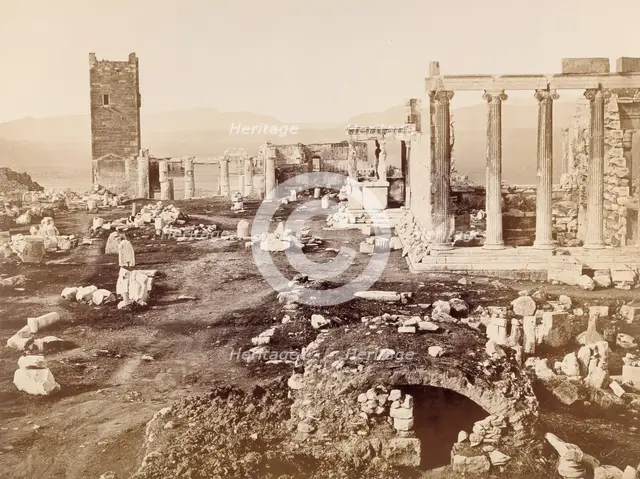 The Cistern on the Acropolis, Athens, 1870. Creator: Petros Moraites.
