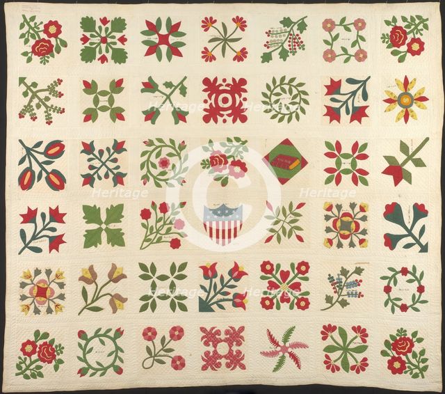 The Circuit Rider's Quilt, Ohio, c. 1862. Creator: Unknown.