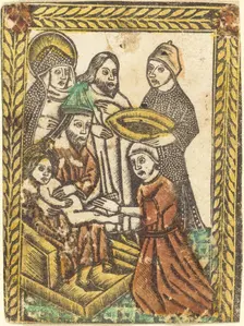 The Circumcision, 1460/1480. Creator: Master of the Borders with the Four Fathers of the Church