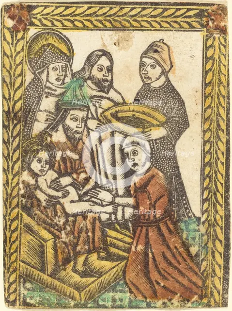 The Circumcision, 1460/1480. Creator: Master of the Borders with the Four Fathers of the Church.