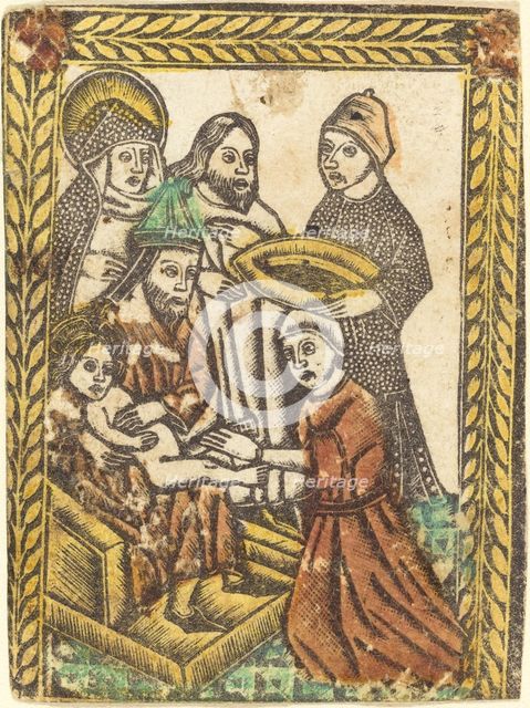 The Circumcision, 1460/1480. Creator: Master of the Borders with the Four Fathers of the Church.