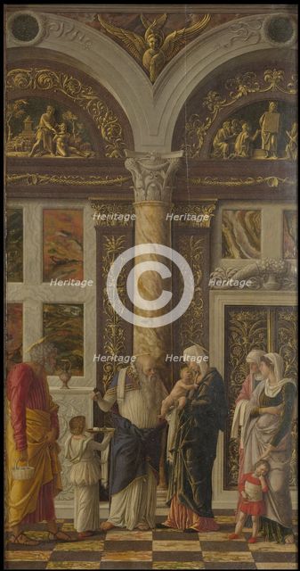 The Circumcision (Trittico degli uffizi (Uffizi Tryptich), right panel), ca 1463-1464. Artist: Mantegna, Andrea (1431-1506)