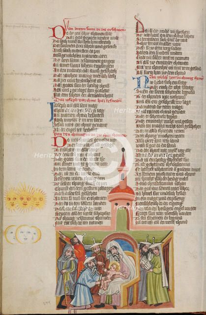 The Circumcision; Weltchronik, about 1400-1410. Creator: Unknown.