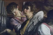 The Circumcision. Detail: Artemisia Gentileschi as Saint Cecilia, c. 1620. Creator: Gentileschi, Orazio (1563-1638)
