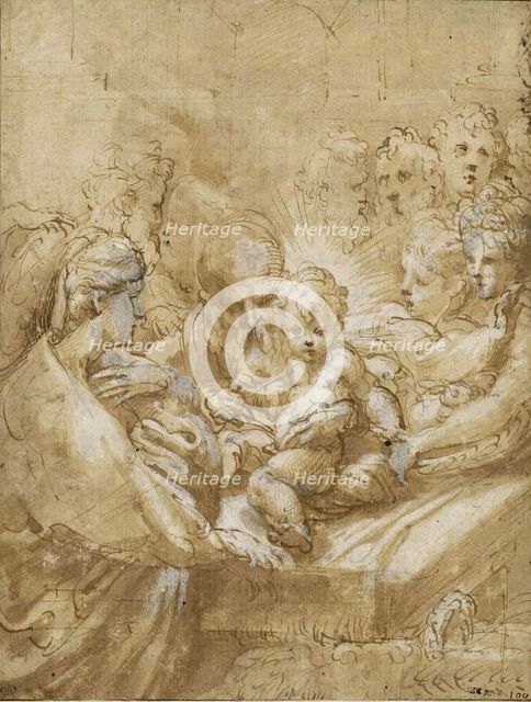 The circumcision, First Half of 16th cen.. Creator: Parmigianino (1503-1540).