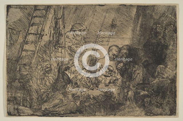 The Circumcision in the Stable, 1654. Creator: Rembrandt Harmensz van Rijn.