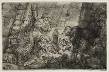 The Circumcision In the Stable, 1654. Creator: Rembrandt van Rijn (Dutch, 1606-1669)