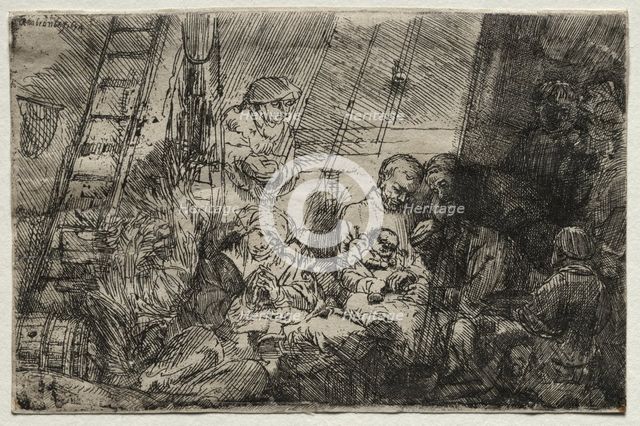 The Circumcision In the Stable, 1654. Creator: Rembrandt van Rijn (Dutch, 1606-1669).
