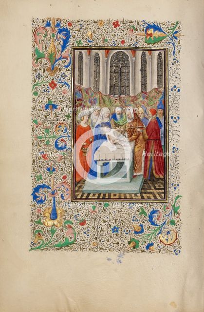 The Circumcision; Llangattock Hours, 1450s. Creator: Master of the Llangattock Hours.