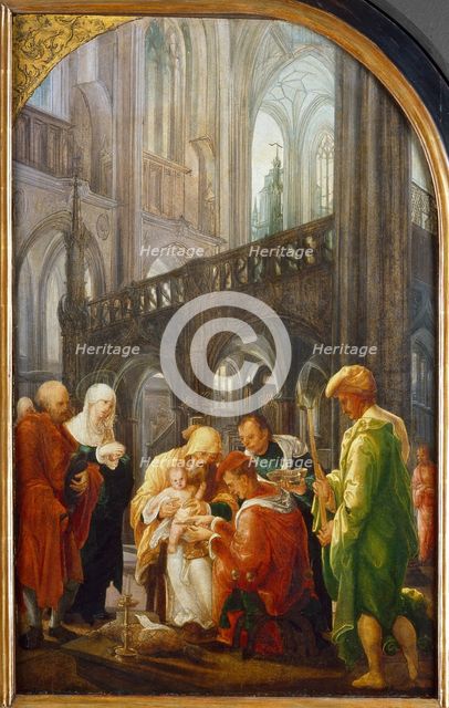 The circumcision of Christ, 1521. Artist: Huber, Wolf (1480/5-1553)