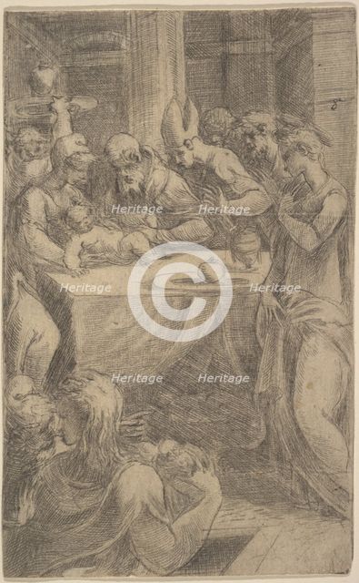 The circumcision of Christ, ca 1542-46. Creator: Andrea Schiavone.