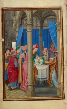 The Circumcision; Prayer Book of Cardinal Albrecht of Brandenburg, about 1525-1530. Creator: Simon Bening