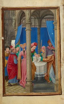 The Circumcision; Prayer Book of Cardinal Albrecht of Brandenburg, about 1525-1530. Creator: Simon Bening
