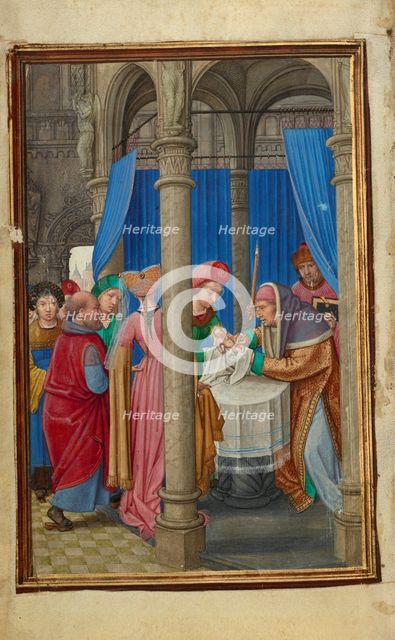 The Circumcision; Prayer Book of Cardinal Albrecht of Brandenburg, about 1525-1530. Creator: Simon Bening.