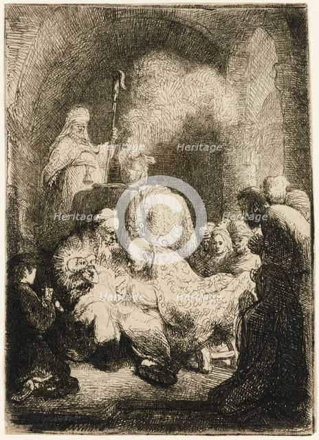 The Circumcision: small plate, 1630. Creator: Rembrandt Harmensz van Rijn.