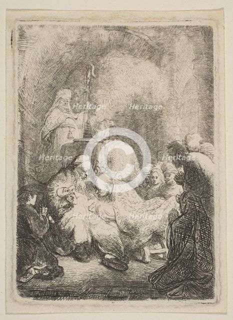 The Circumcision: Small Plate, ca. 1630. Creator: Rembrandt Harmensz van Rijn.