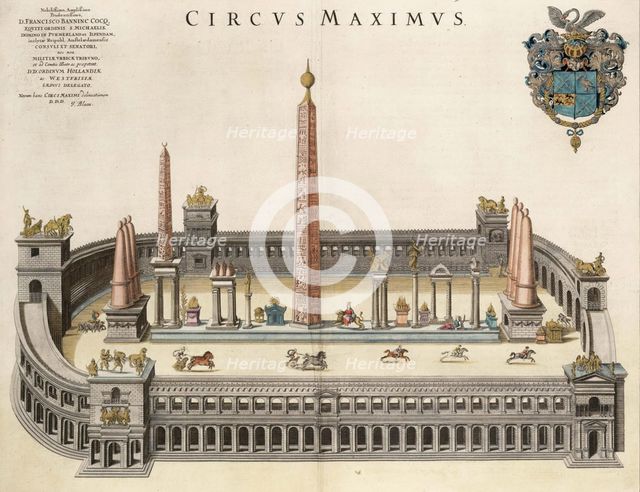 The Circus Maximus (From the Atlas Van Loon). Artist: Blaeu, Joan (1596-1673)