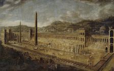 The Circus Maximus in Rome, 1638. Creators: Viviano Codazzi, Domenico Gargiulo