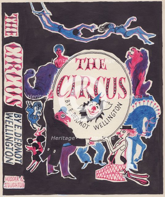 'The Circus', mock-up for a book cover, c1950.  Creator: Shirley Markham.