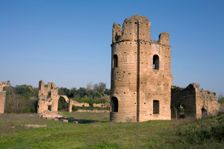 The Circus of Maxentius on the Via Appia, Rome, Italy. Creator: Samuel Magal