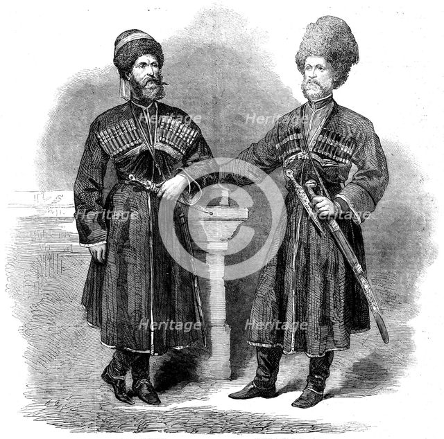 The Circassian envoys to England, 1862. Creator: Unknown.