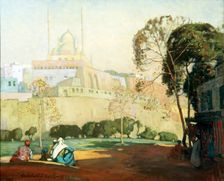 The Citadel, Cairo, 1918. Creator: Archibald Frank Nicoll