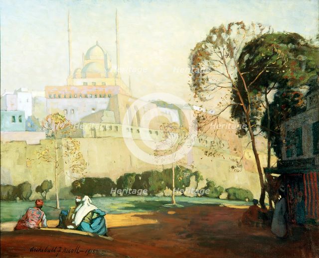 The Citadel, Cairo, 1918. Creator: Archibald Frank Nicoll.
