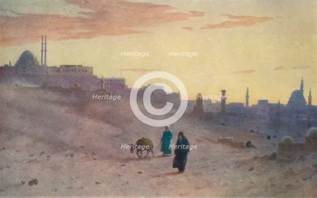 'The Citadel and Cairo from the East', c1880, (1904). Artist: Robert George Talbot Kelly.