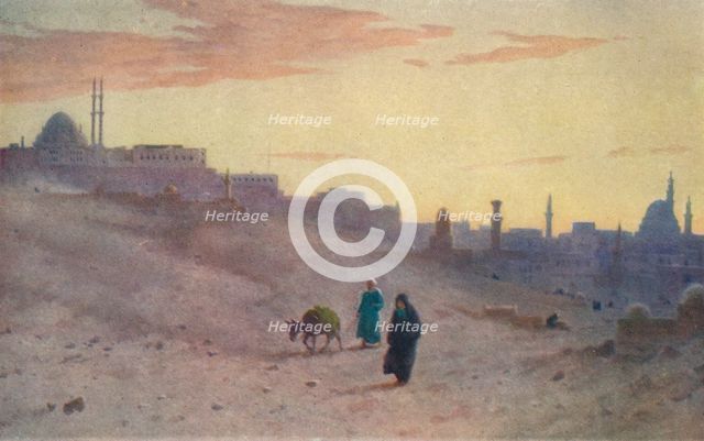 'The Citadel and Cairo from the East', c1880, (1904). Artist: Robert George Talbot Kelly.