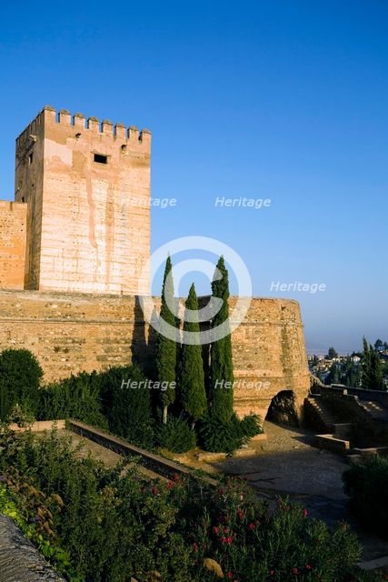 The citadel in Alhambra, Granada, Spain, 2007. Creator: Samuel Magal.